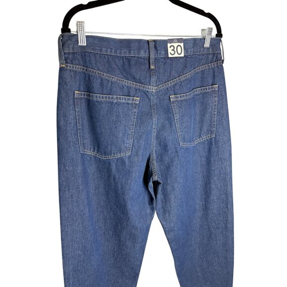 NWT GAP High Rise Barrel Jeans Dark Wash Indigo-sz 30 Tall - Picture 10 of 10